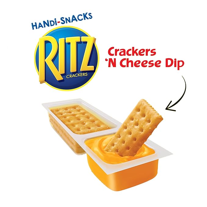 Handi-Snacks RITZ Crackers 'N Cheesy Dip Snack Packs, 20 Snack Packs (Pack of 2)