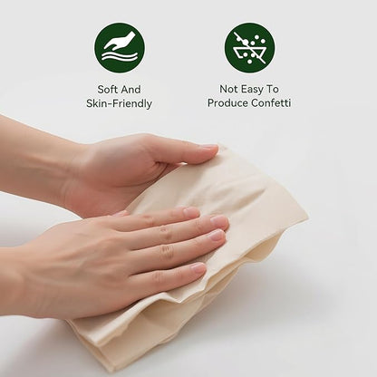 MORGIANA 300-Pack 100% Bamboo Compostable Napkins - Eco-Friendly Disposable Hand Towels for Parties, Restaurants, and Christmas Dinner(6.5 x 6.5Inch)