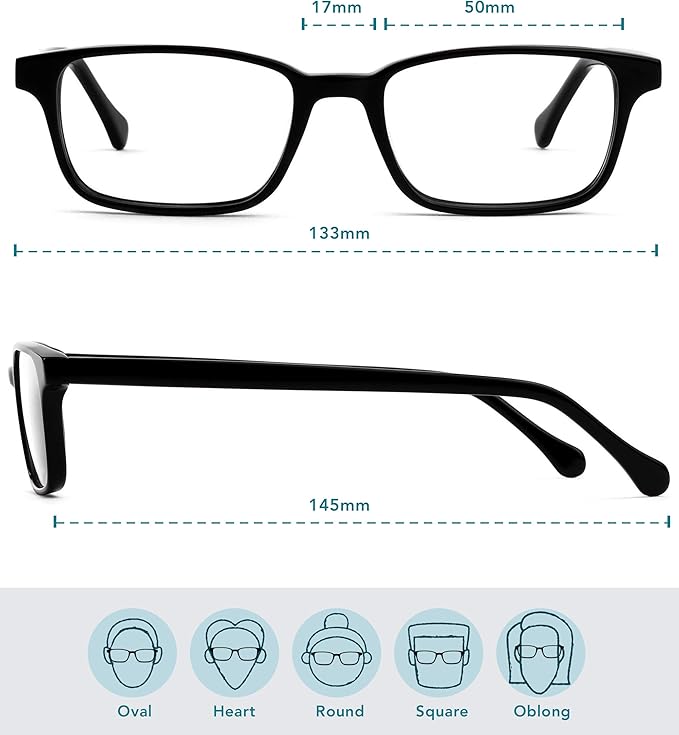 Felix Gray Carver Blue Light Glasses Men & Women, Blue Light Blocking Glasses, Gaming Glasses, Computer Glasses