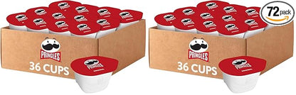 Pringles Potato Crisps Chips, Lunch Snacks, On-the-Go Snacks, Original (36 Cups) (Pack of 2)