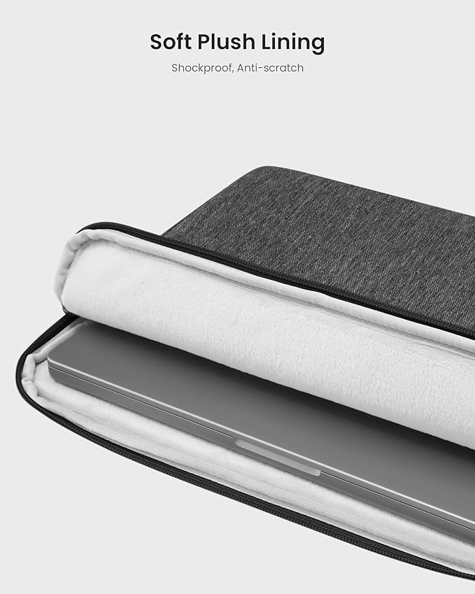 tomtoc Slim Laptop Sleeve for 13.5-14.3 Lenovo, HP, ASUS, Dell, Acer Laptop Notebook, Vivobook/Zenbook 14, Water-Resistant Protective Case for 13.8 Inch Surface