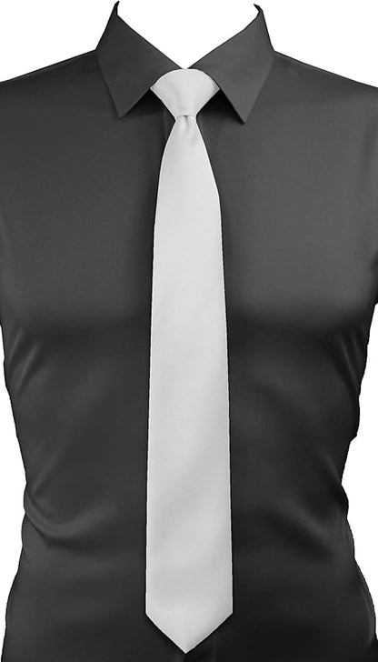 trilece Ties for Men - Men's Solid Color Ties - Formal Neckties for Men - Neck Tie for Man