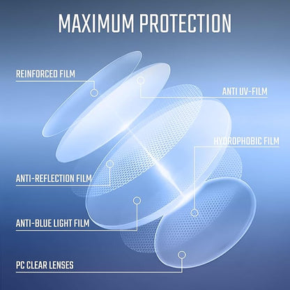 Titan Gaming Glasses, Anti Blue Light Glasses Men, UV400 Protection Blue Light Blocking Glasses for Computer Eye Strain