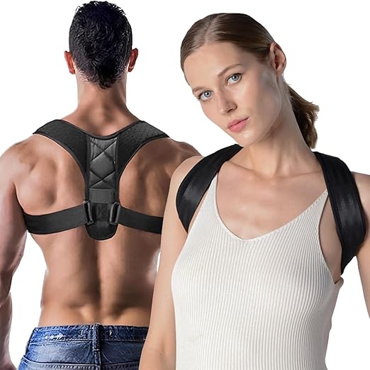 Posture Corrector for Women and Men, Back Straightener Posture Brace Corrector, Upper Back Brace Adjustable Posture Corrector for Back Pain Relief, Corrector de Postura para Hombre Mujer (S)