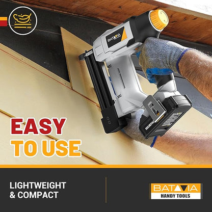 20V Nail Gun Battery Powered, 18 Gauge 2 in 1 Cordless Brad Nailer Stapler for Home Improvement and Woodworking, Electric Staple Gun with 2.0Ah Battery, 800 Nails and 200 Staples Included