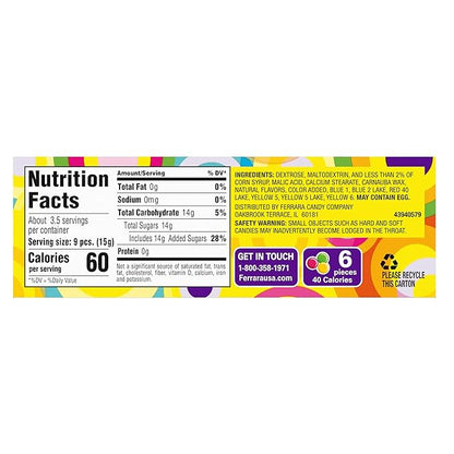Wonka Everlasting Gobstopper, Candy, Jawbreaker Candy, 5 oz (12 ct)