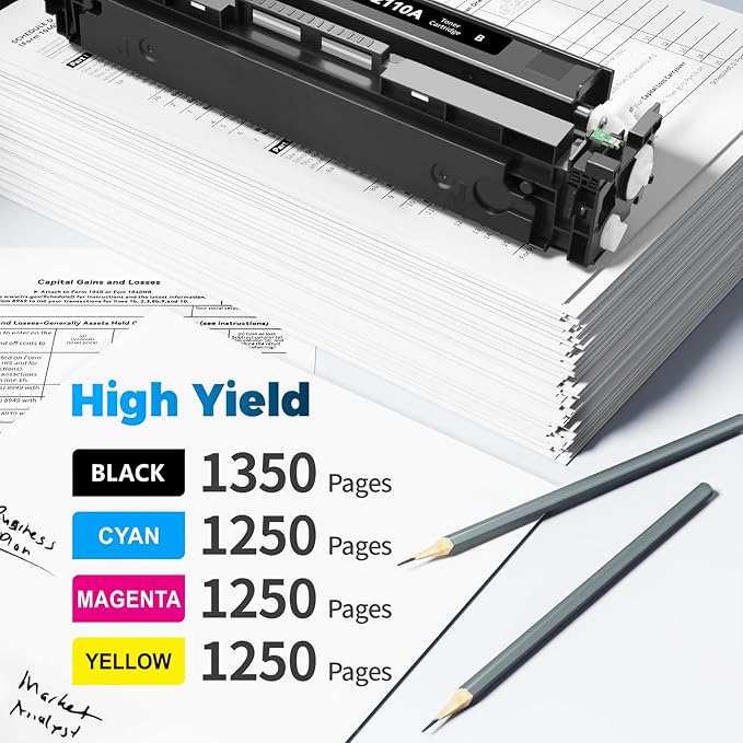 067 Toner Cartridge MF656Cdw Replacement for Canon 067 Toner Cartridge Set 067H Compatible for Canon imageCLASS LBP632Cdw MF653Cdw LBP633Cdw MF654Cdw Printer (4 Pack)