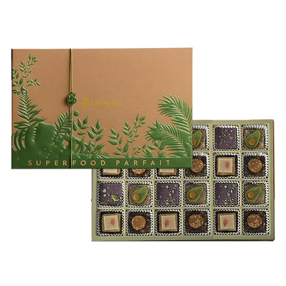 Laumière Gourmet Fruits - Superfood Parfait Collection - Rectangle (24 Pcs) - Premium Gift Baskets for Adults - Healthy Gift Basket - Dried Fruit Gift Basket - No Added Cane Sugar - Fruit Basket Gift