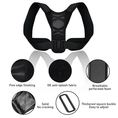 Posture Corrector for Women and Men, Back Straightener Posture Brace Corrector, Upper Back Brace Adjustable Posture Corrector for Back Pain Relief, Corrector de Postura para Hombre Mujer (S)