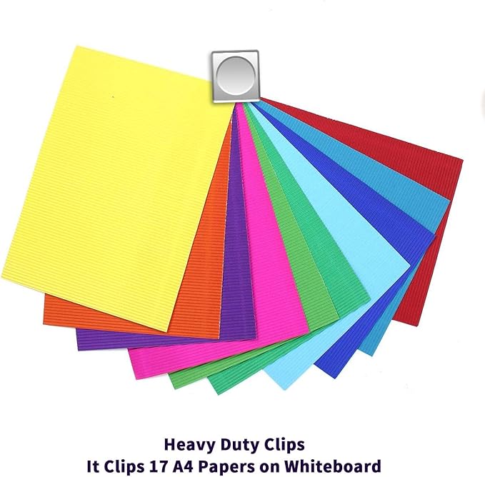Strong Magnet Clips 1.2 Inch - 12 Packs Heavy Duty Metal Magnetic Clips for Refrigerator, Magnetic Clip for Whiteboard, Picture, Office Magnets, Magnets Clipboard for White Boards
