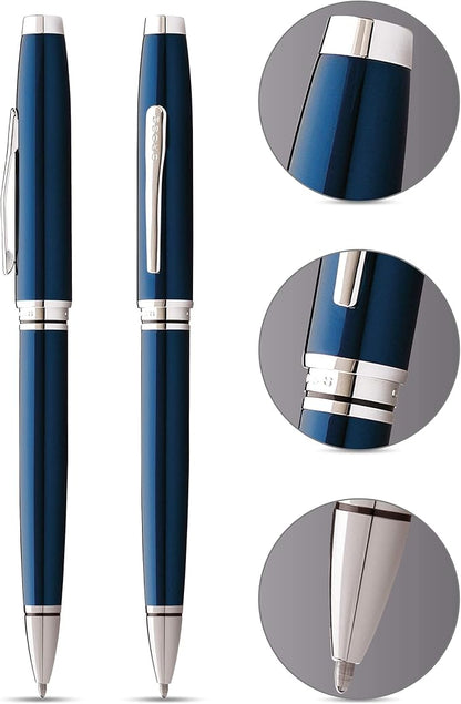 Cross Coventry Blue Lacquer Ballpoint Pen — Premium Writing Instrument