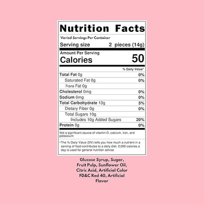 Holiday Strawberry Hard Candy Filled With Real Fruit Pulp - 10 lbs - Strawberry-Flavored Bon Bons Filled with Real Pulp - Bulk American Vintage Candy Assortment - Individually Wrapped, 160 oz.