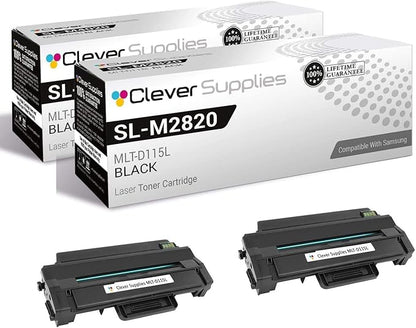 CS Replacement Toner Cartridge Compatible with Samsung SL-M2820DW MLT-D115L Black SL-M2820DW SL-M2830DW SL-M2870FW SL-M2880FW SL-ML2830DW Xpress M2620 M2670 M2820 M2870 M2880FW M2830 DW 2 Pack
