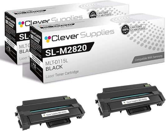 CS Replacement Toner Cartridge Compatible with Samsung SL-M2820DW MLT-D115L Black SL-M2820DW SL-M2830DW SL-M2870FW SL-M2880FW SL-ML2830DW Xpress M2620 M2670 M2820 M2870 M2880FW M2830 DW 2 Pack