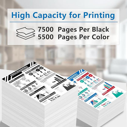 210X Toner Cartridges High Cartridges Compatible with HP Color Pro MFP 4301fdw Wireless Printer MFP Pro 4301fdn 4201dw 4201dn, Color PRP MFP 4301 4201 Series Printer(Black Cyan Yellow Magenta)