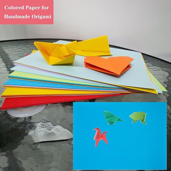 Colored Paper 8.5 x 11 Assorted Colored Print Paper 10 Colors Copy Paper, Letter Size Colored Copy Paper for Cutting DIY Kids Art Craft School Office Supplie