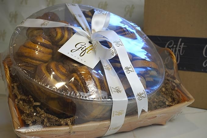Taste of Home Rugelach Gift Basket – Premium Chocolate & Cinnamon Pastries, Croissant-Style Assorted Variety – Special Occasion Bakery Treat for Holidays, Birthdays, Sympathy, Shiva, Corporate & Thank You Gifts