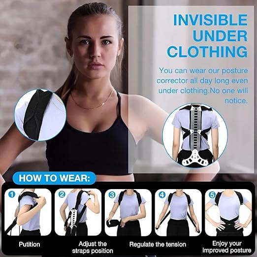 Adjustable Spine Posture Corrector for Back Support,2026 New Full Scoliosis Back Brace Posture Corrector for Kyphosis and Vertebral Compression Fracture Men and Women (Blue, Small)