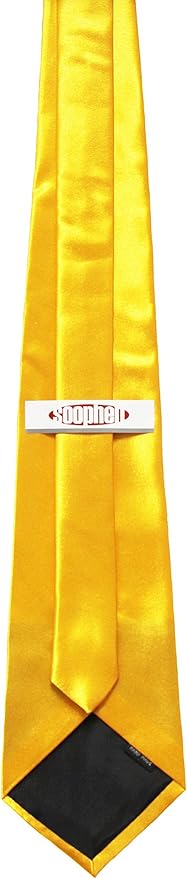 Soophen Mens Necktie 3.75" Tie Solid Color Ties