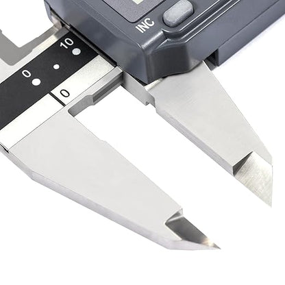 PEC Tools Digital Caliper, 12 Inch/300mm Industrial-Grade Stainless Steel Caliper, IP67 Waterproof & Oil-Resistant, Auto Power-Off, Inch/MM/Fraction Modes