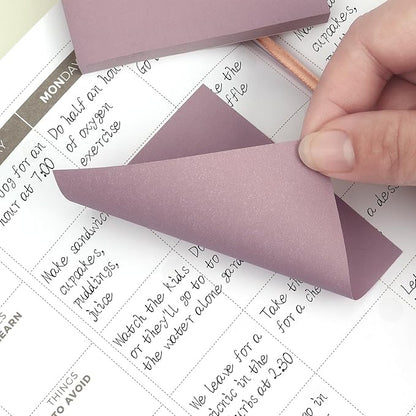 Sticky Notes 3x3 Self-Stick Notes Pads with 8 Morandi Colors, Easy to Post for Office, School, Home, 8 Pads/Pack, 80 Sheets/Pad