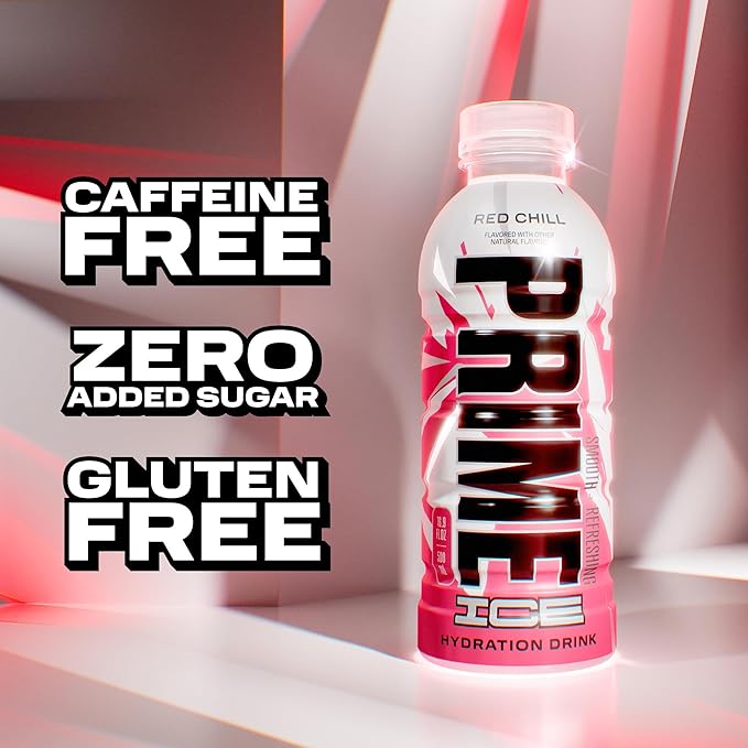 Prime ICE Hydration Variety Pack Smooth & Refreshing Low-Calorie Sports Drink with 10% Coconut Water, 500+ mg Electrolytes & Zero Added Sugar, 12 fl oz Bottles, Pack of 15