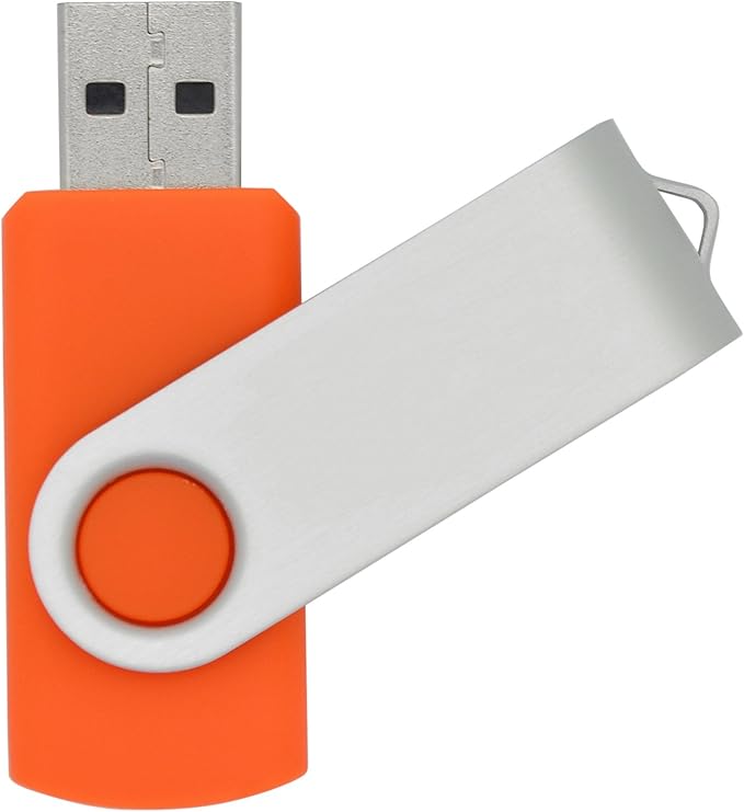 VICFüN 10 Pack USB Flash Drive 8GB Flash Drive Bulk USB 2.0 Thumb Drive Orange