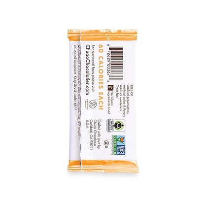 Chuao Chocolatier Totally Tangy Mango Dark Chocolate Mini Bars | Gourmet Chocolate Chile Lime Mango European No Preservatives | For Gift Baskets, Christmas, Valentines Day, Gifts for Women, Men, Birthday, Thank You, Care Package | 24 Pack