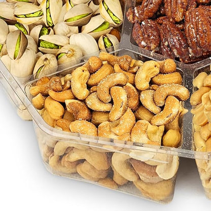 Nuts gift Basket - Gourmet Food Gift Basket With a Variety of Freshly Roasted Nuts - Beautifully Packaged Gift for Birthday, Sympathy. (Large Family Pack)