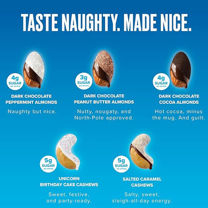 SkinnyDipped Cups & Bites | Low Sugar, Low Carb, Keto Friendly & Gluten Free | Holiday Gift Box – Assorted Chocolate & Nut Variety Pack
