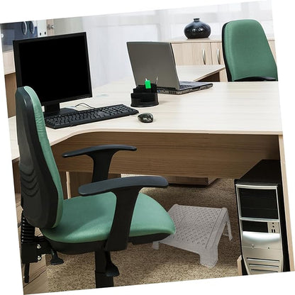 Ergonomic Plastic Foot Rest Stool for Adults Under Desk Foot Supporting Stool Angle Footstool for Office and Home Use Relieves Leg and Back Fatigue