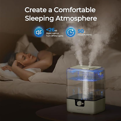 CHIVALZ Humidifiers for Bedroom, 9.37 * 7.4 * 12.67 inch, YZY6001-KC