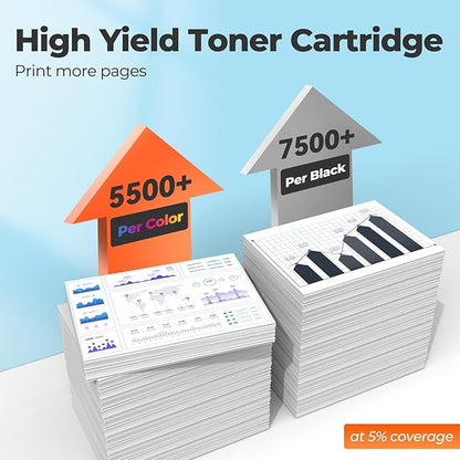 210X Toner Cartridges 4301fdw for HP 210X 210A Toner Cartridges 4 pack, 4301fdw 4201dn 4201dw Toner Cartridge, HP210X HP210A 210 Toner for Color Laser Jet Pro MFP 4301fdw 4201dn 4201dw 4301fdn 4301fdn