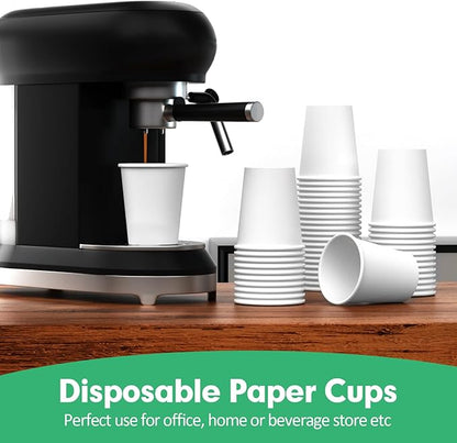 12 oz Paper Cups, 300 Pack 12oz Disposable Paper Coffee Cups, Coffee Cups 12 oz for Cold and Hot Drinks, White Paper Drinking Cups for Parties, Picnic, Cafes, Bistros and Events