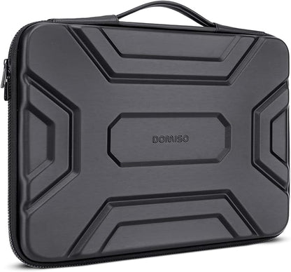 DOMISO 14 inch Laptop Sleeve with Handle Shockproof Computer Bag Waterproof EVA Protective Carrying Case for 14" HP Dell Asus Lenovo Laptop, Black