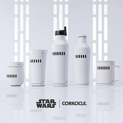 Corkcicle Classic Coffee Mug - Triple Insulated Stainless Steel for Travel - Shatter-Proof Lid - Keeps Drink Hot Over 3 Hours - Holiday Mug Gift - Great for Gifting Warmth - 16 oz - Stormtrooper