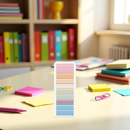 200 Pcs Sticky Index Tabs, Page Markers Notes Tabs Writable and Repositionable Book Flags Tabs Strip Index Tabs for Page Marking Classify File Self-Stick Notes (Pink)