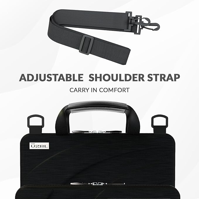 UZBL 11-11.6 Inch Always-on Chromebook Protective Hard Case with Accessory Pouch and Adjustable Shoulder Stra (20 Pack)