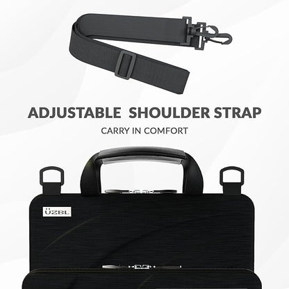 UZBL 11-11.6 Inch Always-on Chromebook Protective Hard Case with Accessory Pouch and Adjustable Shoulder Stra (20 Pack)