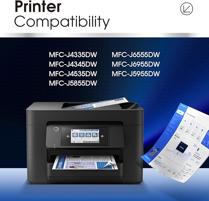 LLAOLLAO LC406XL Black Compatible Replacement for Brother LC406 Ink Cartridges for Brother MFC-J4335DW MFC-J4345DW MFC-J4535DW MFC-J5855DW MFC-J6555DW MFC-J5955DW MFC-J6955DW Printer LC406BK