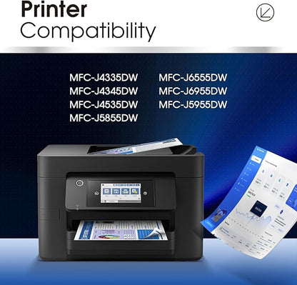 LLAOLLAO LC406XL Black Compatible Replacement for Brother LC406 Ink Cartridges for Brother MFC-J4335DW MFC-J4345DW MFC-J4535DW MFC-J5855DW MFC-J6555DW MFC-J5955DW MFC-J6955DW Printer LC406BK