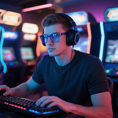 99.9% Blue Light Blocking Glasses For Men Women Anti-Fatigue Computer Gaming Sleep Glasses Reduce Eye Strain