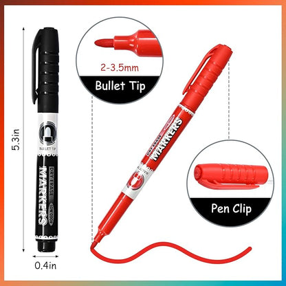Dry Erase Markers, Bullet Tip Whiteboard Markers, Low Odor Thick Dry Markers, 12 pack Assorted Colors for Kids/Teachers (12 Count 12 Colors)
