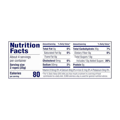 SweeTARTS Ropes, Candy, Sour Apple, Soft and Chewy, 3.5 oz (Pack of 12)