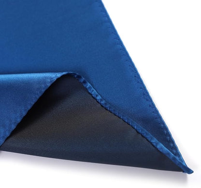 Mens Solid Satin Mens Tie With Hanky,Handmade Neckties For Men