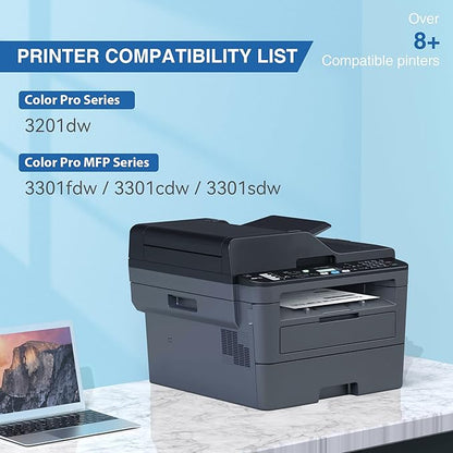 TOKYOINK 218A High Yield Toner Cartridge 3201dw Toner Replacement for HP 218A 218X Toner Cartridges 4 Pack Work with HP Color Pro MFP 3301fdw 3301cdw 3201dw 3301sdw, 3201 3301 Series Printer Ink
