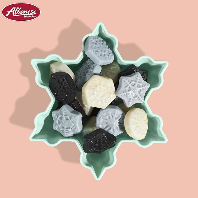 Albanese Worlds Best, Holiday Candy, Snow Flurries Gummies, 5lb Bag, Great Stocking Stuffers,Gluten-Free