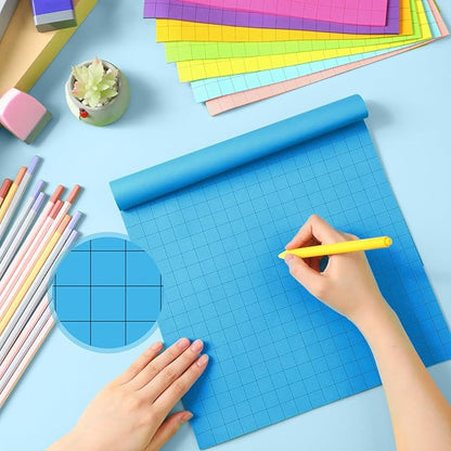 8 Pads Big Sticky Notes 11 x 11 Inch Lined Jumbo Large Sticky Notes for Wall,Giant Strong Power Memo Square Post for Office, 25 Sheets/Pad(Vivid Color)