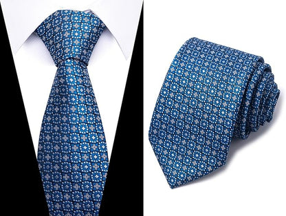 Tie For Men Necktie Woven Jacquard Neck Ties Set 6 PCS