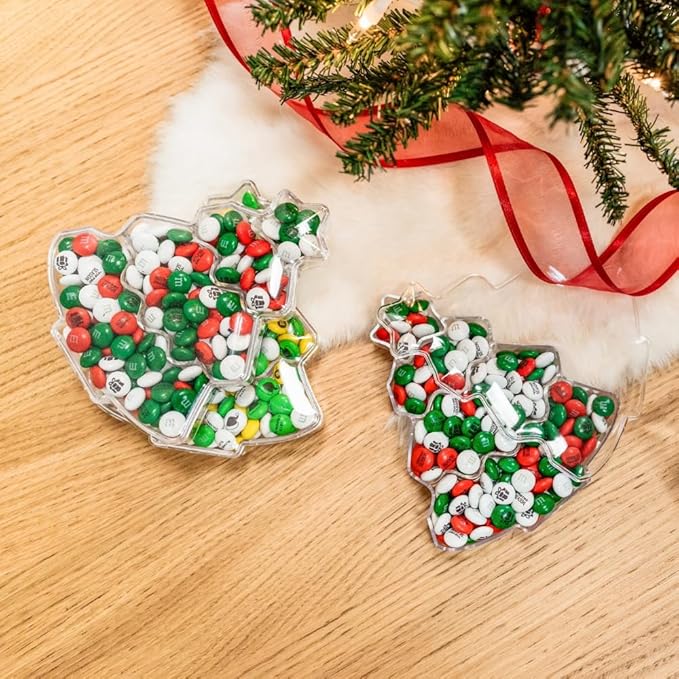M&M’S Christmas Tree Gift Box, Pre-Designed Colorful Christmas Candy Mix, Perfect for Holiday Gift Exchanges